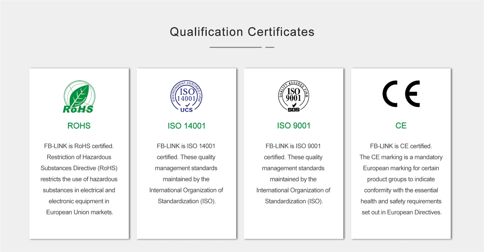 Qualification Certificates